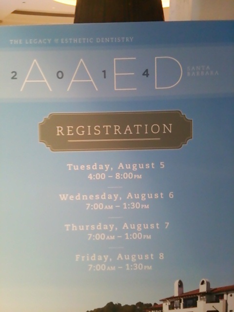 AAED(American Academy of Esthetic Dentistry)in Santa Barbara